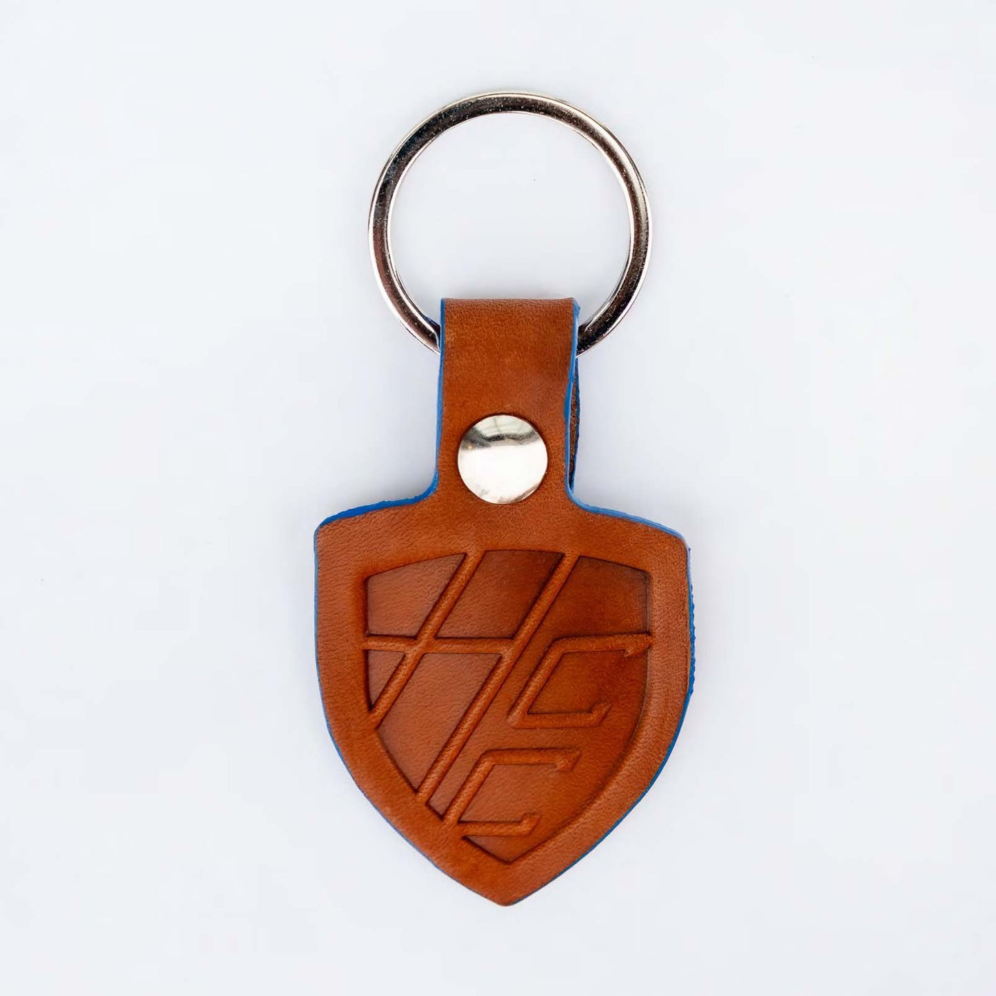 HCC Crest Leather Keychain