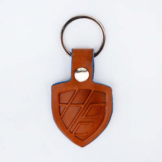 HCC Crest Leather Keychain